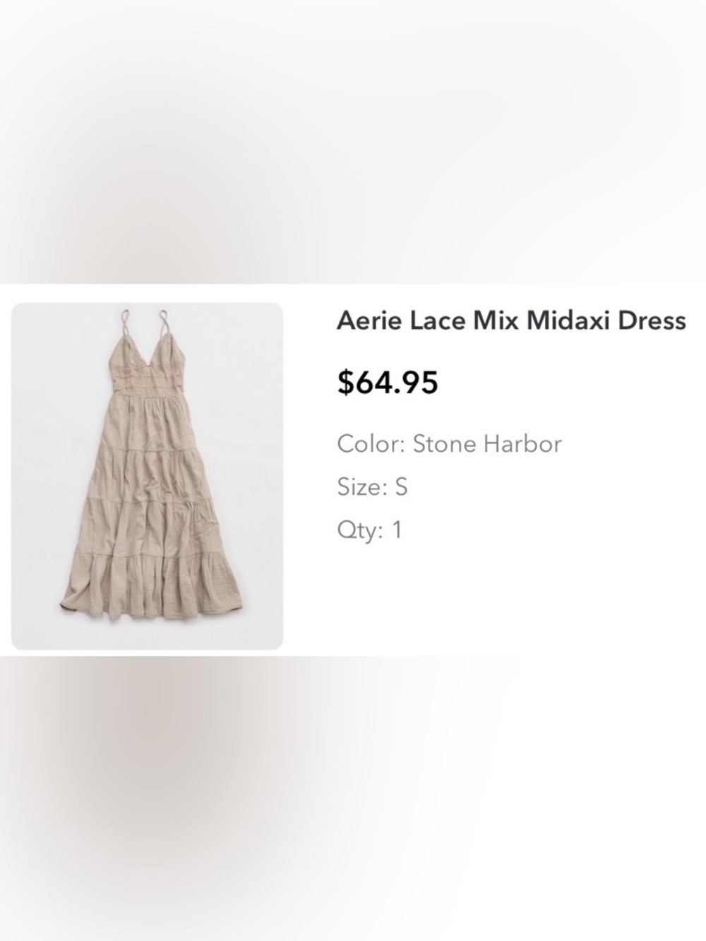 aerie Lace Mix Midaxi Stone Harbor  Dress - Picture 2 of 6